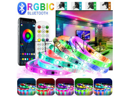 Ruban LED RGBIC WS2812b Bluetooth 18 LED/M
