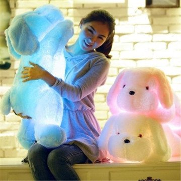 Chien Peluche 50cm Lumineux LED