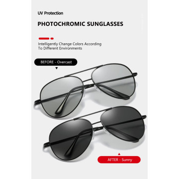 Lunettes de Soleil Polarise Photochromique Aviation