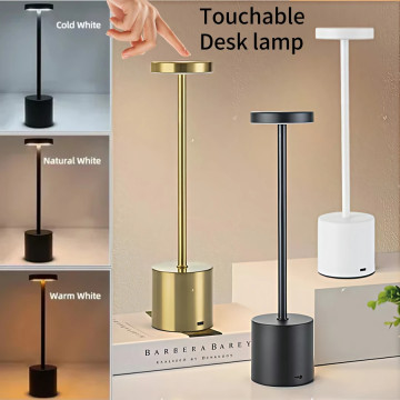 Lampe de Table Chevet Bureau Bar LED Rechargeable