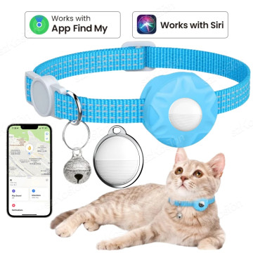 Collier Chat GPS Smart AirTag pour iPhone Apple Find My 