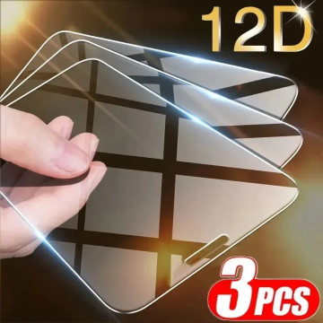 3 Ecran Protecteur Verre Trempe Aluminium pour iPhone 