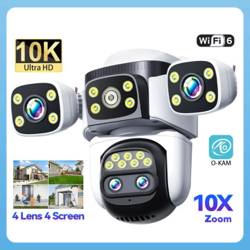 Camera IP Wifi 4 Objectifs 20MP Zoom 10X PTZ  AI