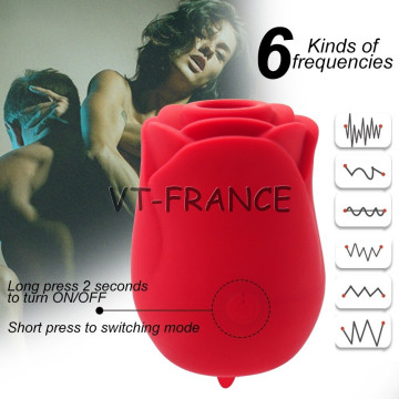 Vibro Rose Succion + Langue 6 Frequences