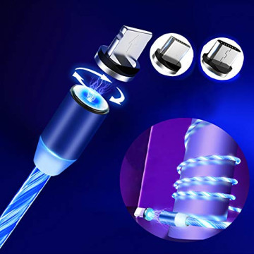 Cable USB Magnetique pour iPhone iPad Samsung Android