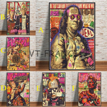 Peinture sur Toile Impression HD Pop Art $ Bitcoin 