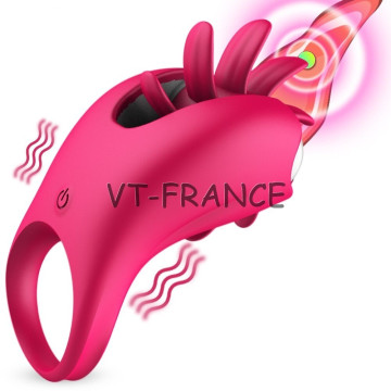 Mini Vibromasseur Langue Rotatif  