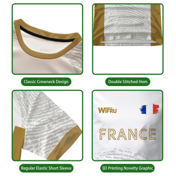 France Tour Eiffel Maillot T-Shirt Football