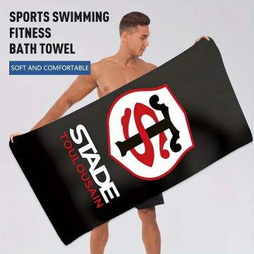 Stade Toulousain Rugby  Serviette Drap de Bain Plage 
