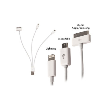 Cable 4 en 1 Charge   USB pour iPhone iPad Samsung Tablette