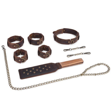 Kit Bondage BDSM Cuir Vintage