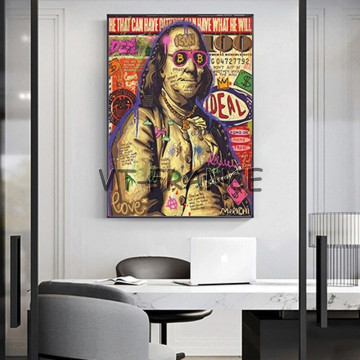 Peinture sur Toile Impression HD Bitcoin - BTC