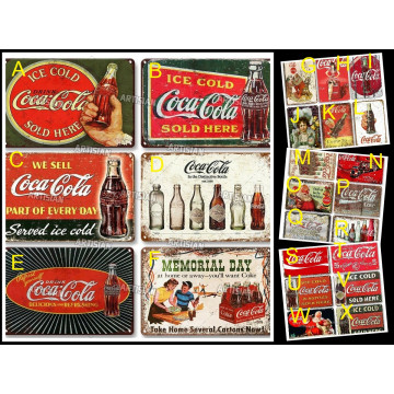 Plaque Metal Vintage Coca Cola