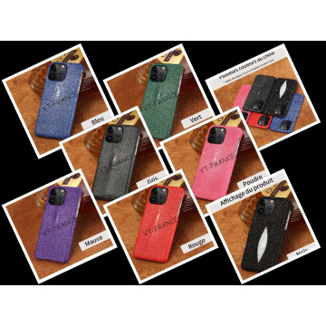 Coque pour iPhone Raie Veritable Galuchat