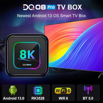 Smart TV Box 8K DQ08 PRO Android 13 RK3528 IPTV