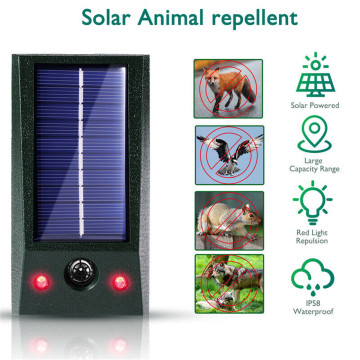 Repulsif Solaire Sonore + LED pour Oiseaux & Animaux 