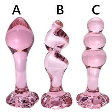 Plug Anal Fleur Cristal Rose 