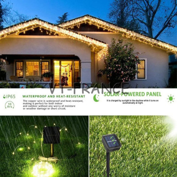 Guirlande Solaire LED Etanche