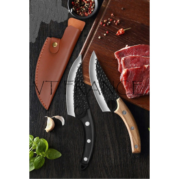 Couteau Chasse Cuisine Boucher Forge Main