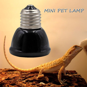 Mini Ampoule Chauffante Ceramique Noir pour Reptiles 