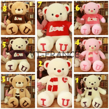 Grand Ours en Peluche I LOVE YOU