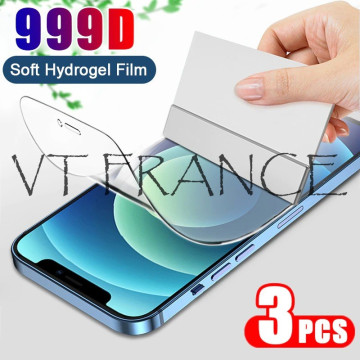 3 Film Hydrogel Protection Ecran pour Iphone
