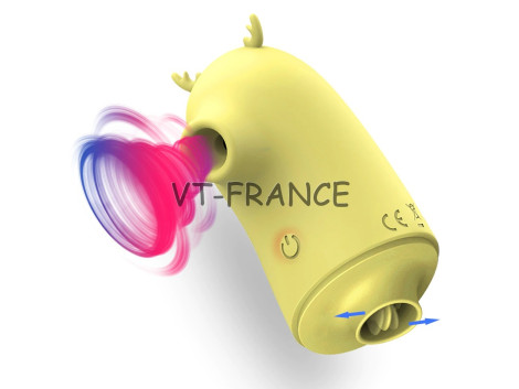 Mini Vibromasseur 2/1 Langue Succion