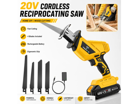 Scie Sabre Pro Sans Fil compatible Batteries Makita