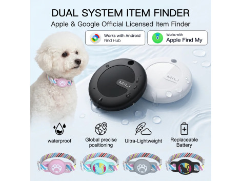 Collier Chien Chat avec Traceur Apple Android