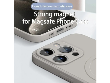 Coque en silicone avec MagSafe pour iPhone