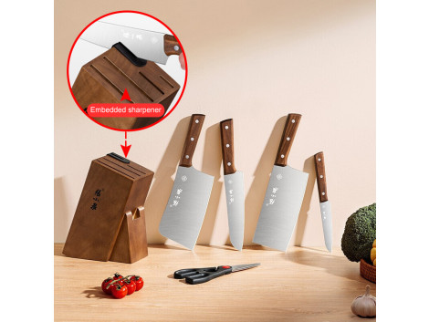 Ensemble de Couteaux Chef Pro Acier Inox