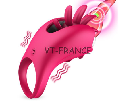 Mini Vibromasseur Langue Rotatif  