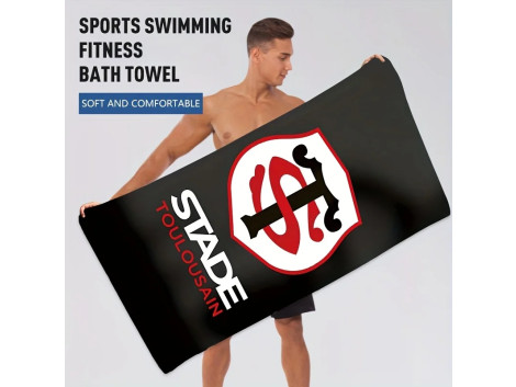 Stade Toulousain Rugby  Serviette Drap de Bain Plage 
