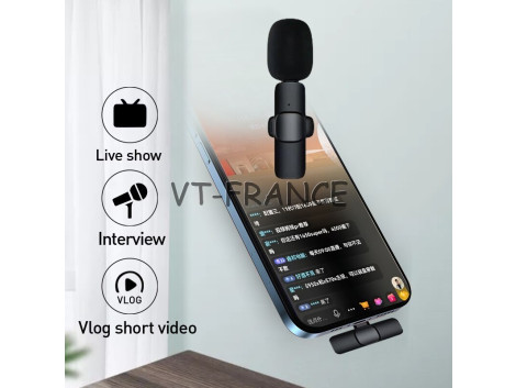 Micro Sans Fil Pro pour Smartphone Type C Youtube Live Show