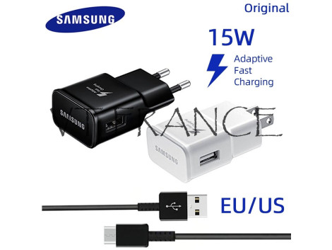 Samsung Chargeur Rapide 15w avec Cable USB-C