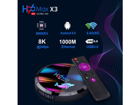 Smart Tv Box H96Max X3 8K ANDROID