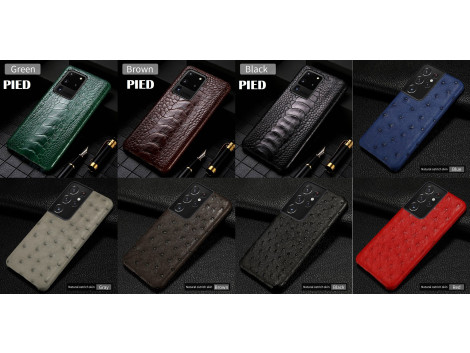 Coque Autruche Veritable pour Samsung Galaxy