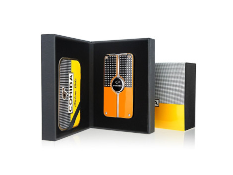 Briquet Cigare COHIBA 3 Torche en Coffret