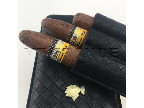 Etui 3 Cigare COHIBA en Cuir 