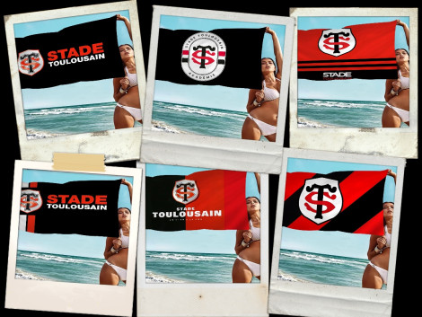 Stade Toulousain Rugby Serviette Drap de Bain & Plage 