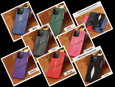Coque pour iPhone Raie Veritable Galuchat