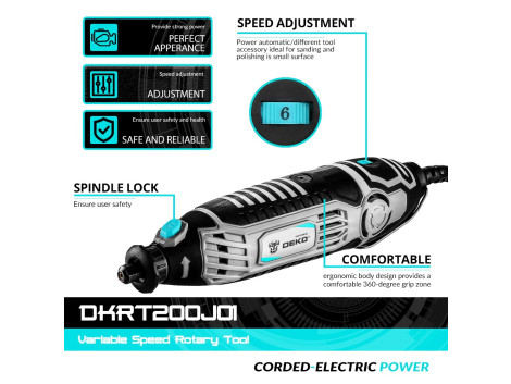 Mini Perceuse Meuleuse 200w avec Accessoires
