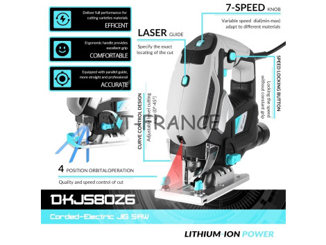 Scie Sauteuse Pro Guidage Laser LED 