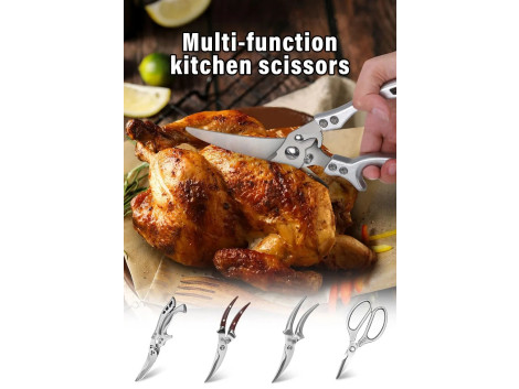Ciseaux de Cuisine Pro Acier Inox