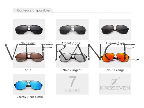 KINGSEVEN Lunettes Soleil Polarisee Miroir