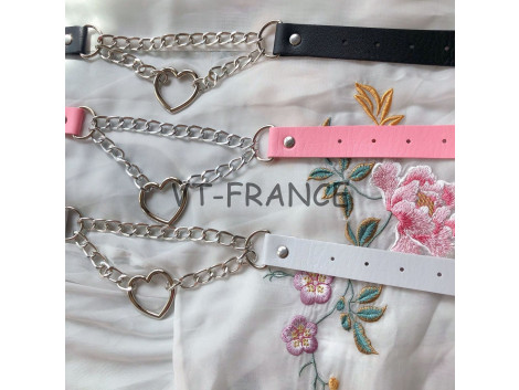 Collier Coeur Gothique BDSM 