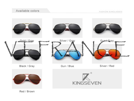 KINGSEVEN Lunettes Soleil Polarisee Aviateur