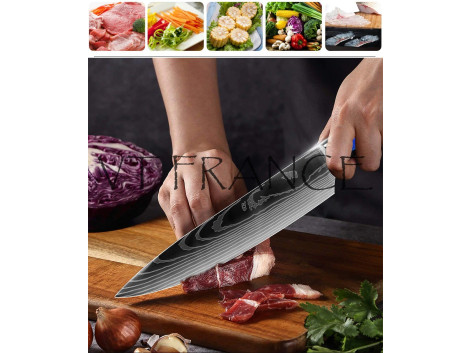Couteau Japonais Pro Santoku Style Damas