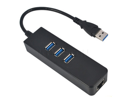 Hub USB 3 3 ports +  RJ45 1Gb Ethernet