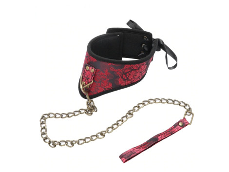 Collier Laisse Tissu Bondage BDSM